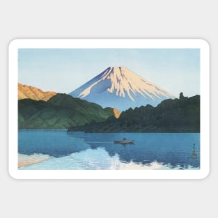 Ashino Lake at Hakone by Kawase Hasui Sticker